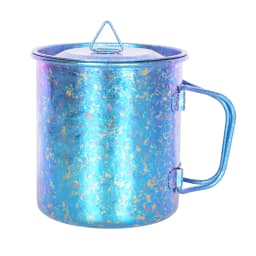 Boundless Voyage Ultralight Titanium Cup with Lid Outdoor Camping Folding Water Tea Coffee Cup Colourful Teacup 15oz Ti3055D