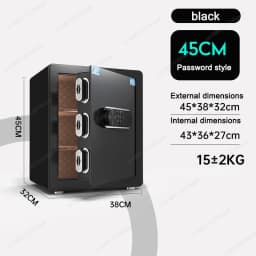 Thickened Alloy Steel Single Door Fireproof And Waterproof Safe Password/Fingerprint/WIFI Unlock Anti-theft And Anti-pry Safe