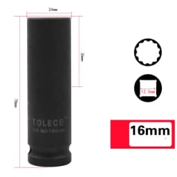 1/2 inch Torx Socket Wrench Head Metric Air Pneumatic Socket Wrench Head 8-41mm Standard Durable Car Auto Truck Repair Tools