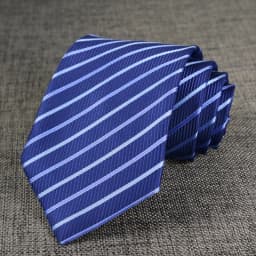 New Men's Tie Classic Stripes Striped 8cm Jacquard Necktie Accessories Daily Wear Cravat Wedding Business Party Gift