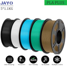 JAYO PLA Plus 3D Printer Filament 5 Rolls Filament PLA PLUS 23 Colors 1.75mm FDM 3D Printer Materials Support Free Combination