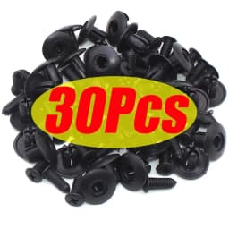 100/50/10Pcs Car 8mm Hole Plastic Rivets Fastener Clip Car Bumper Fender Auto Black Door Trim Fasteners Retainer Push Pin Clips