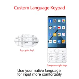 DOOV R70 Phone No Camera with Dual SIM MT6765 Touchscreen 4G Android 13 Keyboard 4 Inch 6GB 128GB Camera 2600mAh