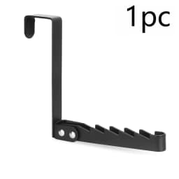 1/2PC Collapsible Hooks Over-Door Coat Rack Creative Space-Saving Drying Laundry Rack Rustproof Door Organizer Rack Apartment 