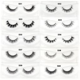 30 Pairs/Pack Eyelashes 3D Mink Lashes With Tray No Box Hand Made Full Strip Lashes Mink False Eyelashes Makeup eyelashes Fluffy