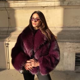 Neo Mint Winter 2025 Trendy Brown Obsession Cropped Shawl Collar Faux Fur Coat Women Jacket Chic Girls Brand Fox Fur Outerwear