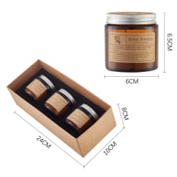 【Lifeideas】Handheld Gift Fragrance Aromatherapy Candle Three Piece Set
