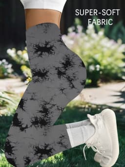 Super Soft High Waisted Tie Dye Leggings for Women Yoga Running Gym Workout Athletic Tights Gym Fitness