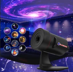Galaxy Projector Astronomical Telescope Starry Sky Night Light 360°Rotate Rechargeable Table Lamp For Children Room Decor