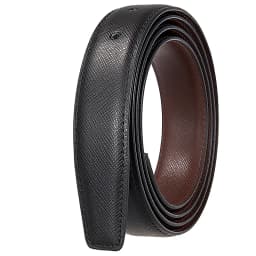 High Quality 2.8cm Width Mens Genuine Cow Leather Belts No Buckle Hole Belt For Men Male Waist Belts Strap Black