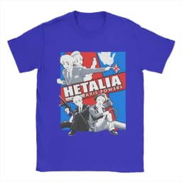 Hetalia Axis Powers T-Shirt for Men Creative Cotton Tee Shirt Crew Neck Short Sleeve T Shirts Printed Clothes