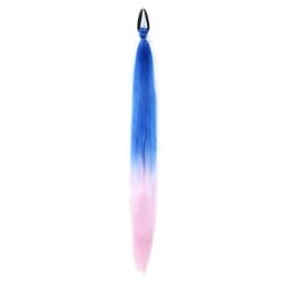 Synthetic Colorful Ponytail Extension 1Pcs Long Straight DIY Braided Pony Tail Hairpiece with Rubber Band Women Hair Accessories