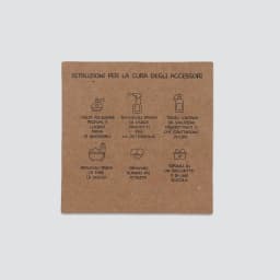 50PCS 9 Languages 6.5x6.5cm Square White Brown Care Instructions Custom Insert Card For Jewelry DIY Packaging Supplies Wholesale