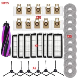 Accessories For JONR P20 PRO T5 PRO Vacuum Cleaner Main Roller Brush Side Brush HEPA Filter Mop Cloth Dust Bag Parts