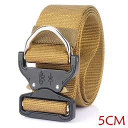 TUSHI 1.7 inch Army Tactical Belt Quick Release Military Airsoft Training Molle Heavy Duty Outdoor Shooting Hiking Hunting Belt