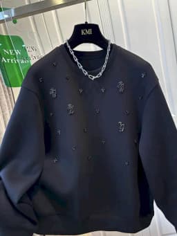 Fashion Pullovers Women Spring Fall Trend Thin Sweatshirt Holes Design Top Casual Solid Color Simple Pullover Womens Y2k Clothes