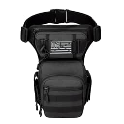 Multi-compartment Portable Thigh Pack, Dual Strap Secure Waist Bag, Outdoor Tool Storage Bag