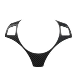 Carbon Fiber Car Steering Wheel Panel Decoration Cover Trim Moulding Sticker for BMW 1 3 Series E87 E90 E92 E93 2005-2012