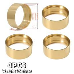 Deep Dish 1.9" Metal Beadlock Wheel Hub Rim for 1/10 RC Crawler Axial SCX10 II III 90046 MST RGT YIKONG Traxxas TRX4 RC4WD D90