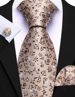 Elegant Spring Style Flower Men Tie Set Casual Wedding Business Necktie Hanky Cufflinks 3PCS Suit Accessories Mint Green Pink