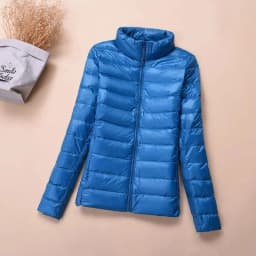 Down Jacket Women's Short Autumn Winter New Parkas Stand-UP Collar Hooded Warm Cotton Padded Coat Large Size Outcoat Ladies Tops
