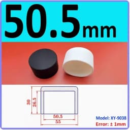 White Silicone Rubber Round End Cap Dust Seal Blanking End Stopper Protection Cover For Pipe Tube Furniture Pads 3mm-68.5mm