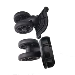 GUGULUZA 2Pcs Suitcase Replacement Wheel Universal 360° Swivel Luggage Wheels Trolley Wheel Double Row Travel Case Repair Wheels