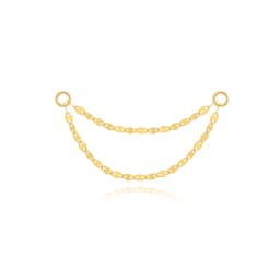 AIDE 925 Sterling Silver 9 Types Zircon CZ Chain Spare Parts Rock Punk Hoop Piercing Hoops Drop Earring Fine Jewelry Gift 1pc