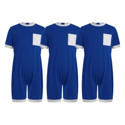 Children 3Pcs Anti-strip Adaptive Bodysuit Special Needs Clothing Short Sleeve Back Zipper Jumpsuit for Autism Sensory kids