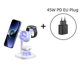 Qi2.2 25W TEC Stand Wireless Charger 3in1 Cooling Magnetic Charging Station for iPhone Sumsung iWatch Airpods