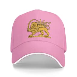 Iran Flag Emblem Lion and Sun Baseball Cap Hip Hop Sandwich Hats Men Women Polyester Hats Cap Outdoor