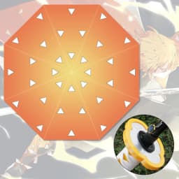 Long Demon Slayer Katana Umbrella UV Blocking Parasol Kochou Anime Kimetsu No Yaiba Shinobu Samurai Sword Umbrellas Raincoa Gift