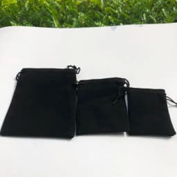 200 Pieces Velvet Dust Bag Black Multi-Color 10x12 Cm 7x9 Cm 5x7 Cm Drawstring Gift Packaging Small Jewelry Storage Bags