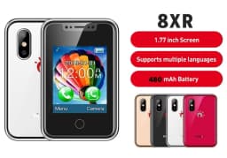Mini Smart Wearable Mobile Phone 1.77" Touch Screen Support Dual SIM Bluetooth Call Music SMS Voice Changer Camera Vibration