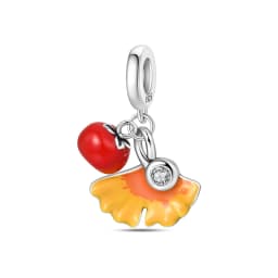 925 Silver Color Fashion Squirrel Maple Leaf Honey Autumn Series Charms Bead Fit 3mm 925 Original Bracelets Fine DIY Jewelry