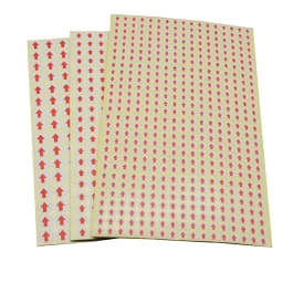 Diameter 6/8/10mm Creative Round Red Arrow Stickers Home Office School Supplies Fault Mistake Defectives Marking Label Stickers