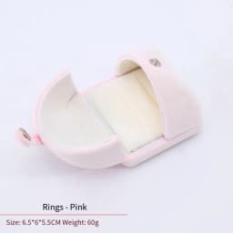 High-Grade Velvet Button Mongolian Double Open Jewelry Box Velvet Ring Ring Bracelet Necklace Packaging Jewelry Box