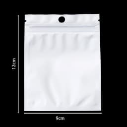 30-100pcs White Plastic Self Sealing Jewelry Bag Ring Necklace Bracelet Ziplock Storage Holder Bag Anti-oxidation Jewelry Bag