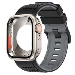 Silicone Band PC Case+Strap Screen Protective Cover for Apple Watch 11 10 9 8 7 6 SE3 46mm 44mm 45mm Change To Ultra 3/2 49mm