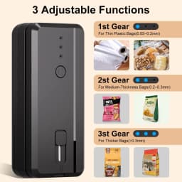 Portable 2-in-1 Mini Bag Sealer with Heat Seal & Cutter Magnetic Handheld Chip Bag Sealer for Snacks Candies Food Storage