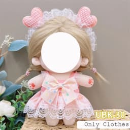Cute Dres Jk Uniform Clothes for 20cm Cotton Plush Lolita Dress Up Clothing Skirt Fashion Casual Suit Socks Girl Toy Accessories