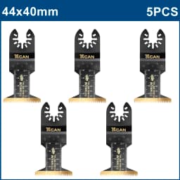 XCAN 44mm Titanium Oscillating Saw Blades Metal Cutting Multitool Blades Sharp Multi Cutter Blade For Metal Wood Plastic