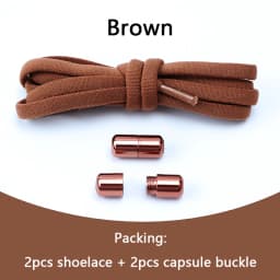 Elastic No Tie Shoelaces Semicircle Shoe Laces For Kids and Adult Sneakers Shoelace Quick Lazy Metal Lock Laces Shoe Strings