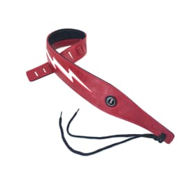 YUEKO Lightning Pattern/Flame Guitar Strap Adjustable Length Strap for Acoustic/ Electric Guitar/Bass Available in Multicolor