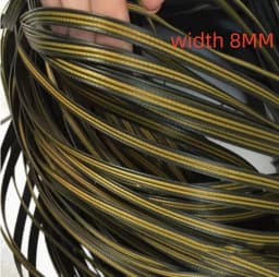 10 Meters PE Wood Color PE Flat Gradient Synthetic Rattan Material Weaving Plastic Cane For Outdoor Chair Table Basket