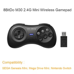 8BitDo M30 2.4G Mini Gamepad,Game Accessories Game Controller for Sega Genesis Mini and Mega Drive Mini Console