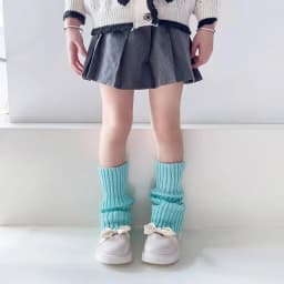 Autumn Solid Color Leg Warmers Middle Tube Socks Knitted Y2K Lolita Style Mid-Calf Socks for Children Girl