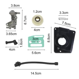 5/7Pcs Oil Drive Pump Kit For 4500 5800 45CC 52CC And 58CC Chinese Chainsaw Models Oil Pump Cover Chainsaw Oil Saw Accessories