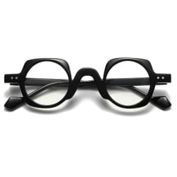 JNPCXI New Arrival Retro Round Punk Glasses for Men Clear Lens Fashion Glasses Frame Women Vintage Hexagon Decoration Male