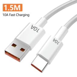 120W 4 Ports USB Charger Fast Charge Phone Charger Adapter 10A Type C Cable For iPhone Samsung Xiaomi EU/US/UK Plug Wall Charger
